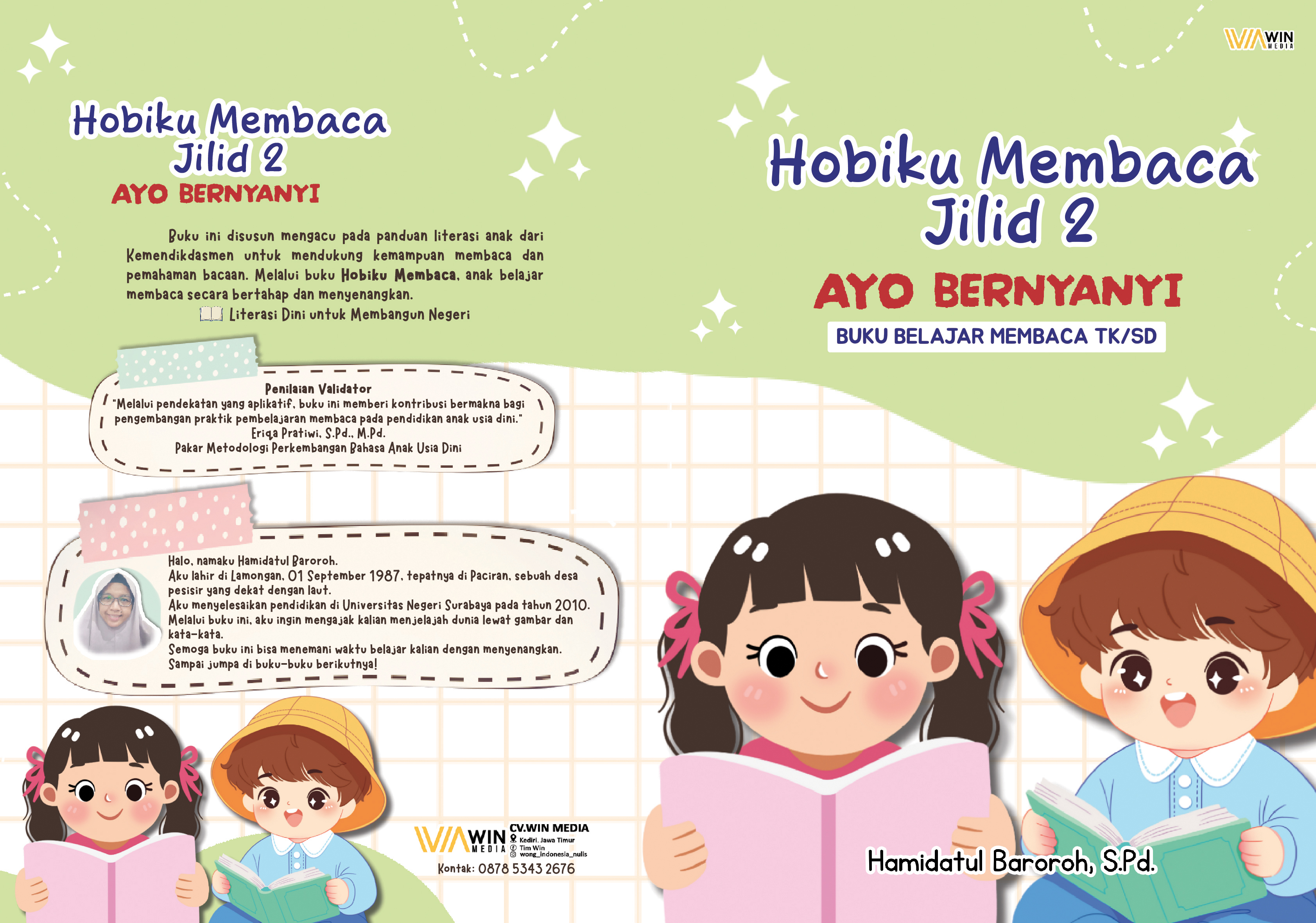 Hobiku Membaca Jilid 2; Ayo, Bernyanyi,Buku Belajar Membaca TK/SD